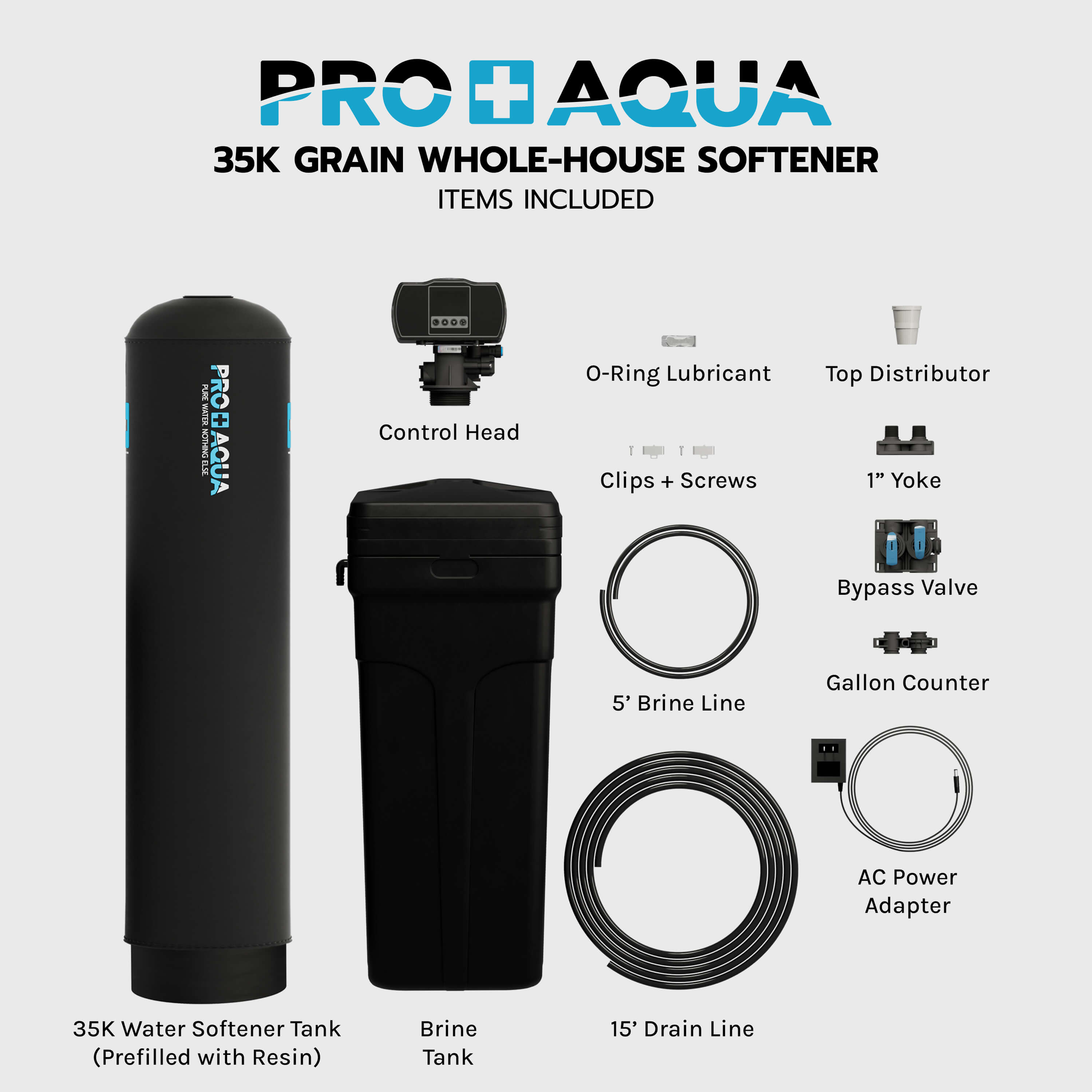 35,000 Grain Heavy Duty Whole House Water Softener