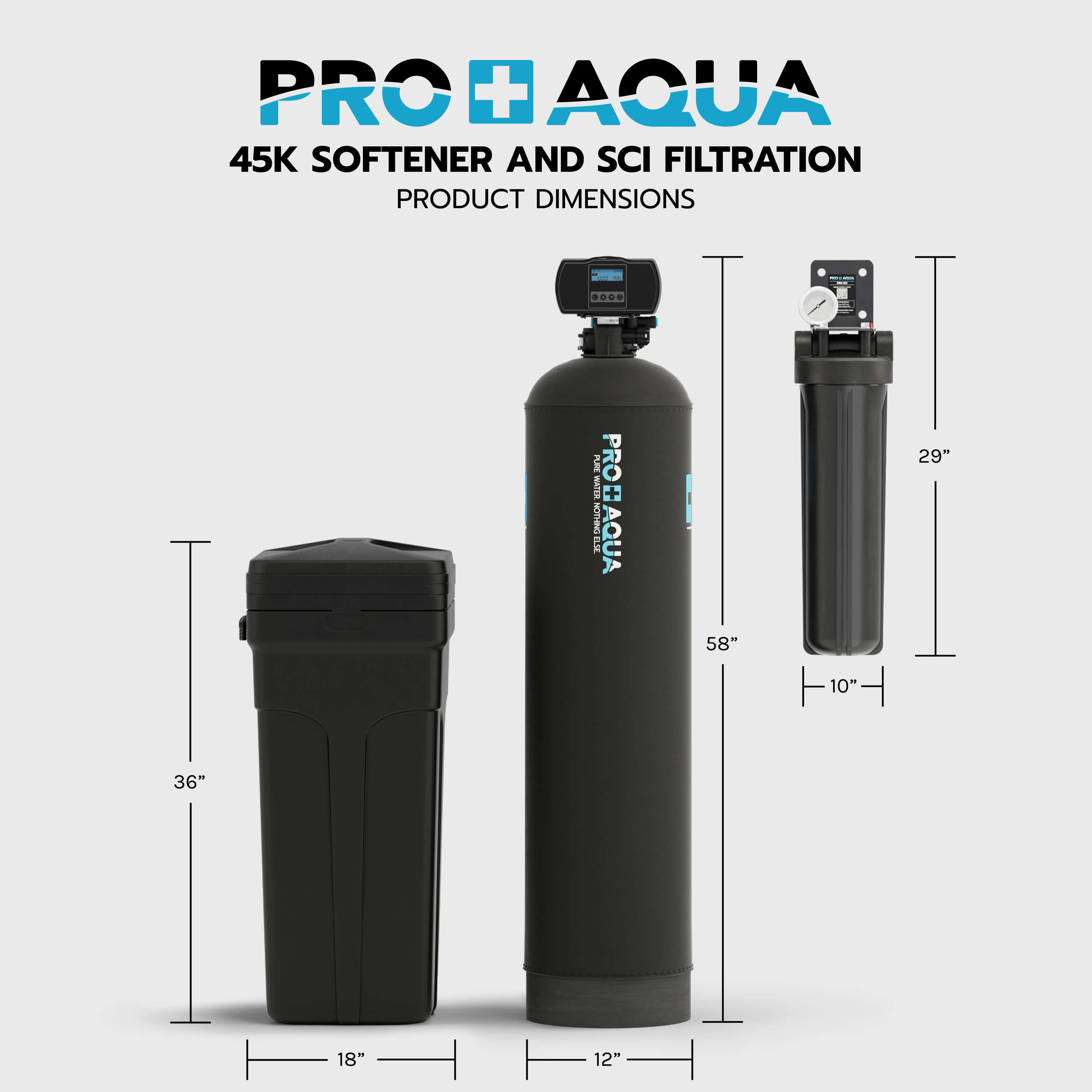45,000 Grain Whole House Water Filter & Softener Bundle
