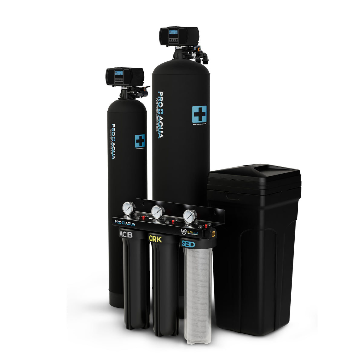 Three System Bundle | 80,000 Grain Softener, Well Water Iron/Odor Filtration and 3-Stage Filter