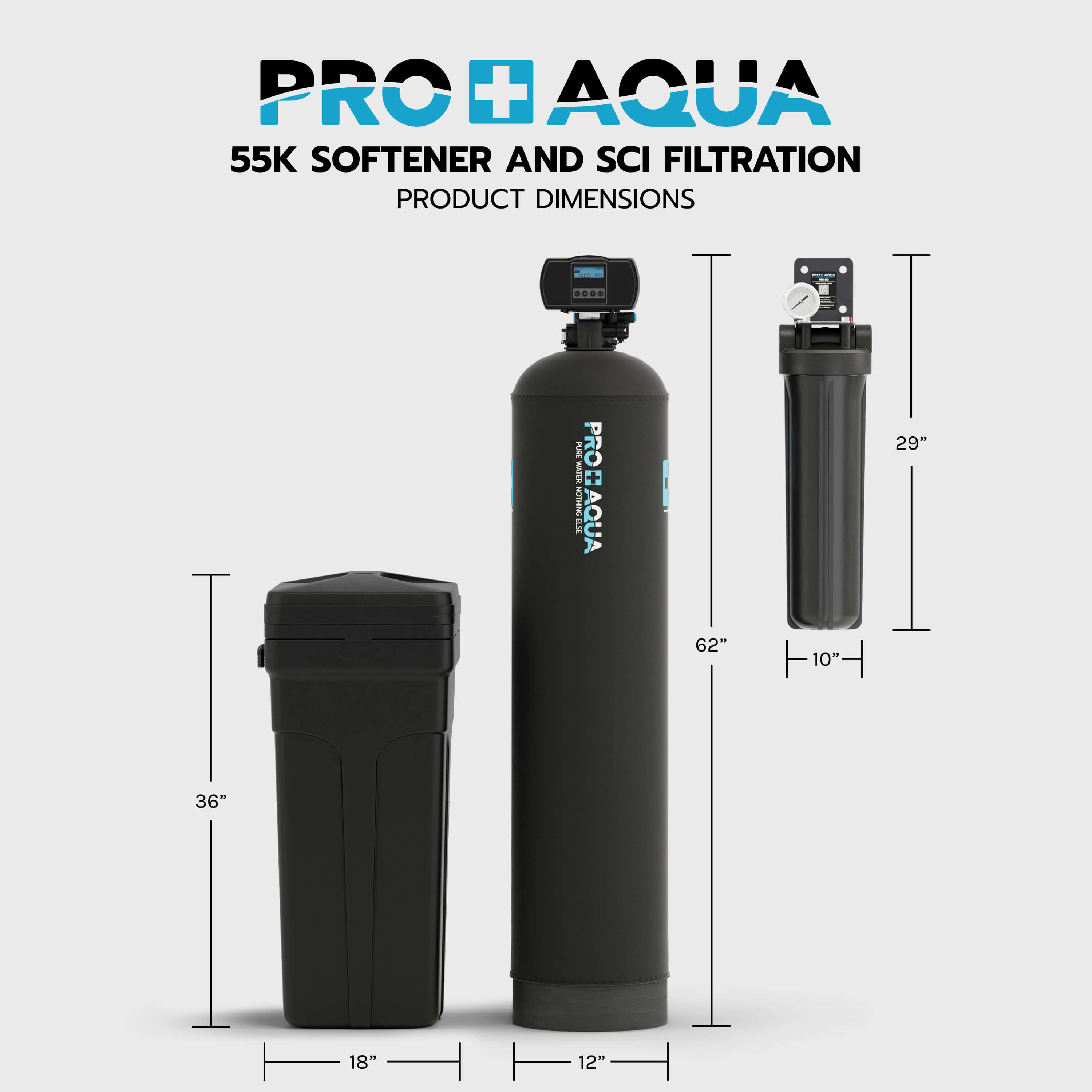 55,000 Grain Whole House Water Filter & Softener Bundle