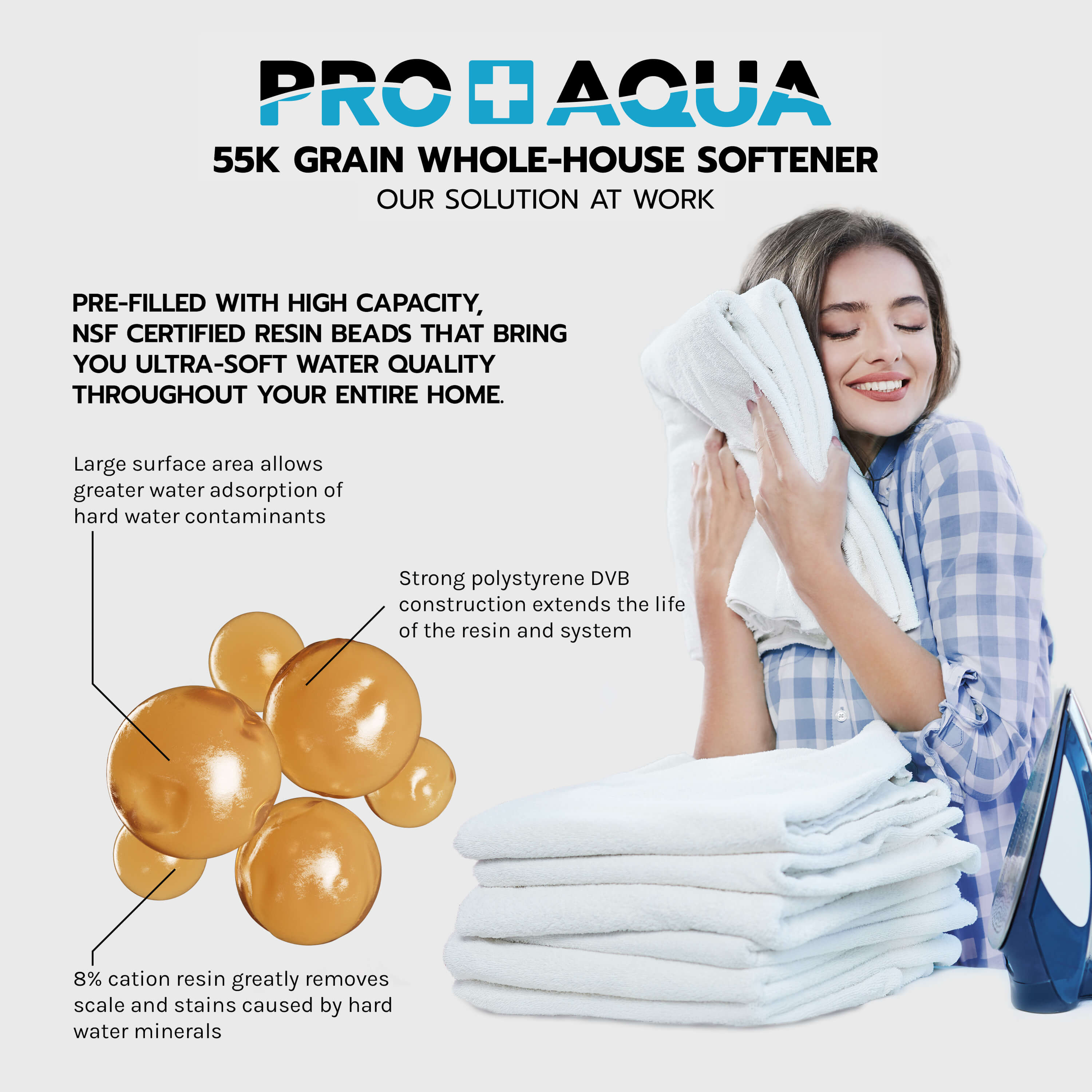 55,000 Grain Heavy Duty Whole House Water Softener