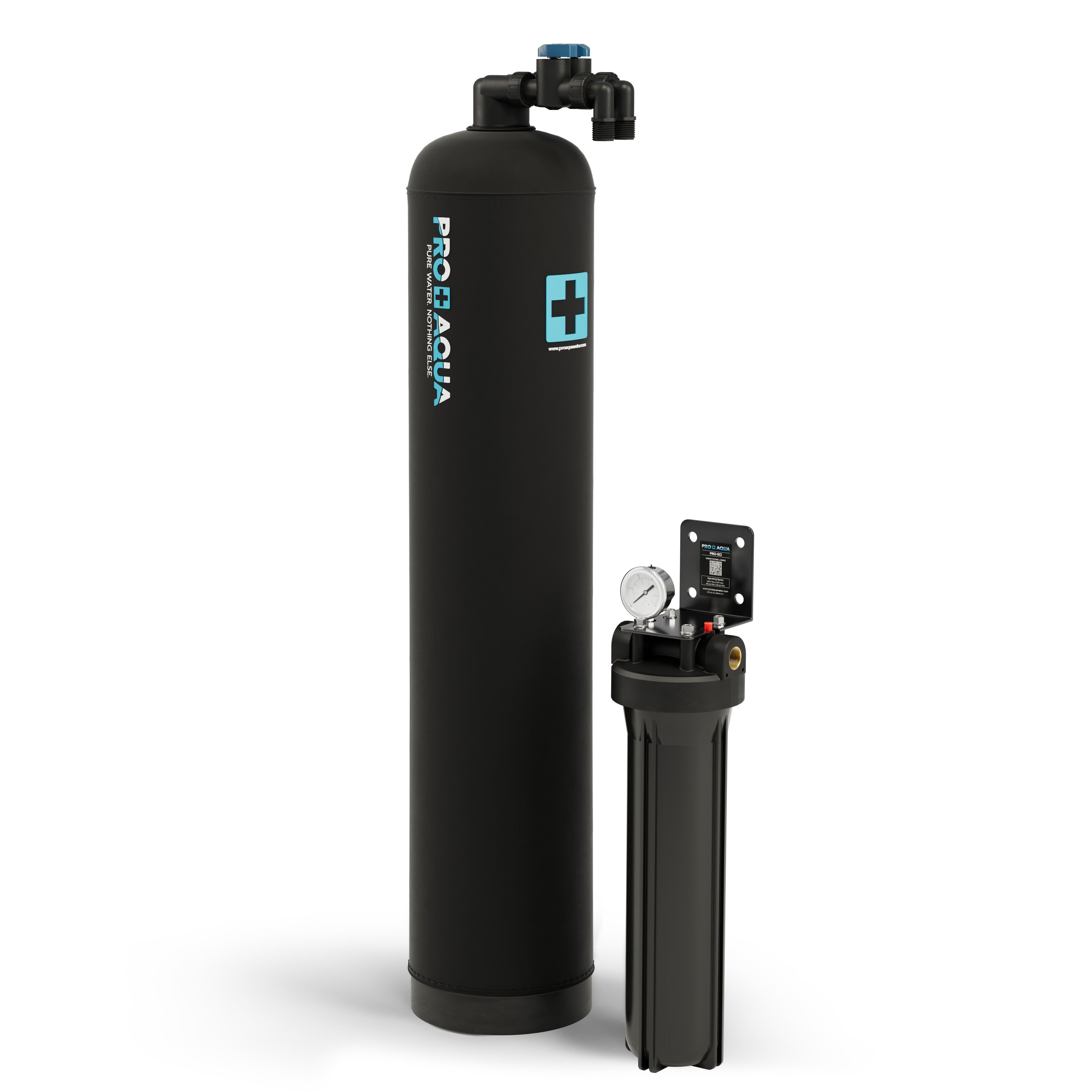 10 GPM Salt-Free Whole House Water Softener with Single-Stage Carbon Filter System