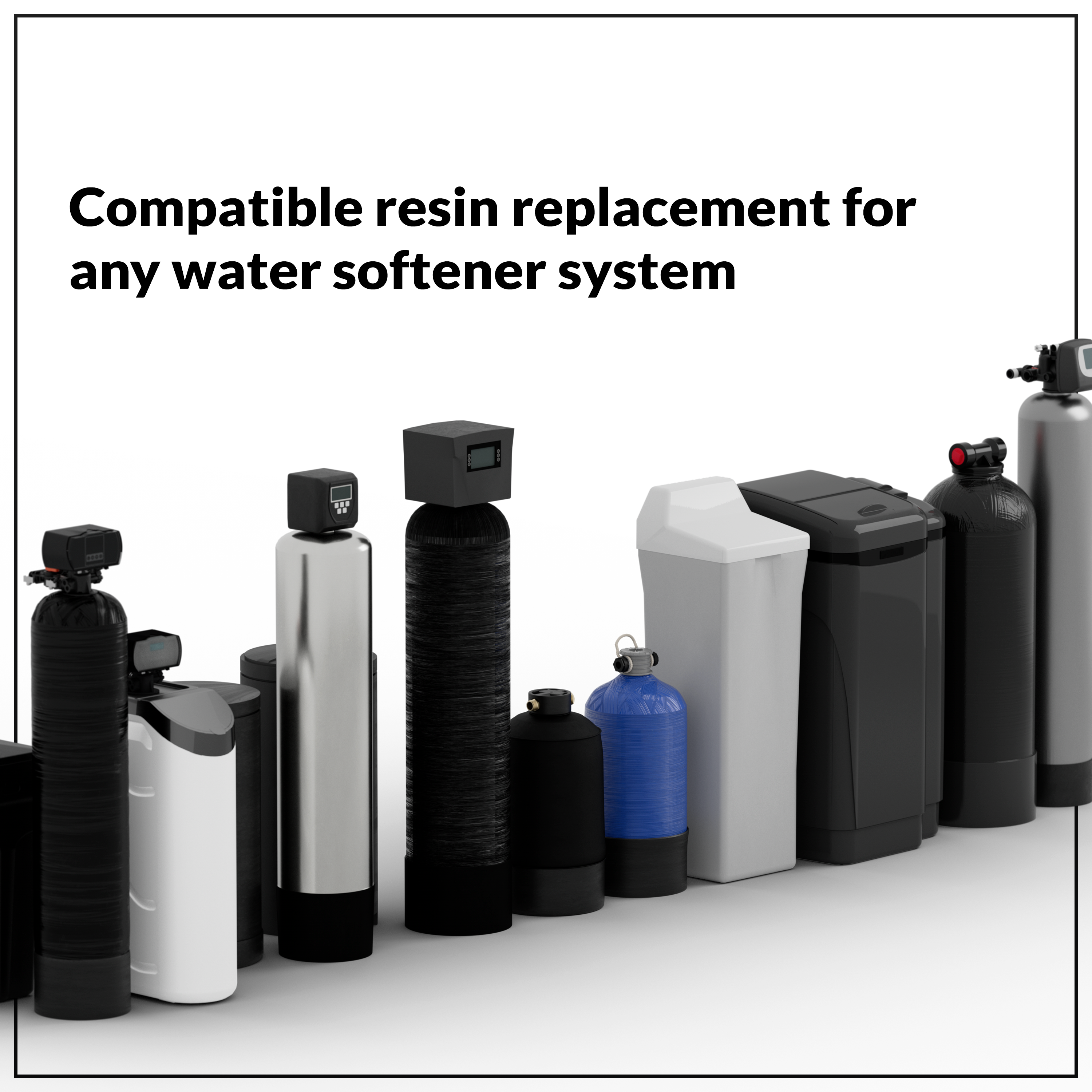 Water Softener Resin Media Replacement, 16000 Grains, 1/2 CuFt